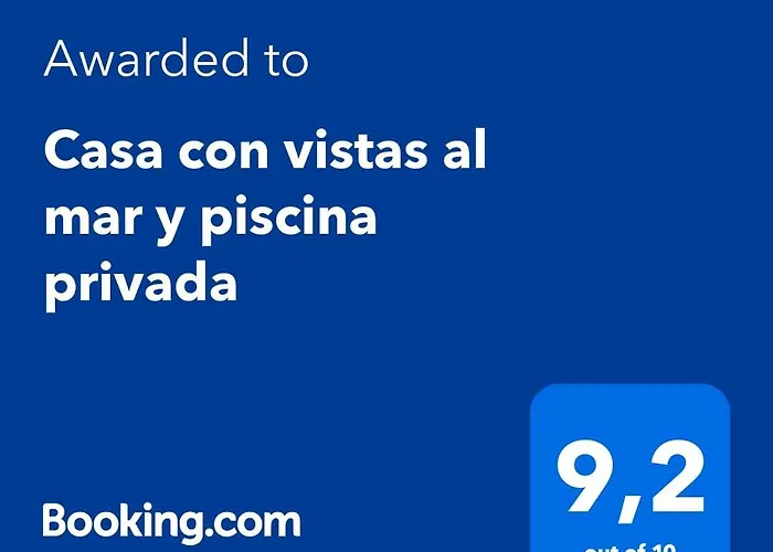 Hébergement de vacances Casa Con Vistas Al Mar Y Piscina Privada *